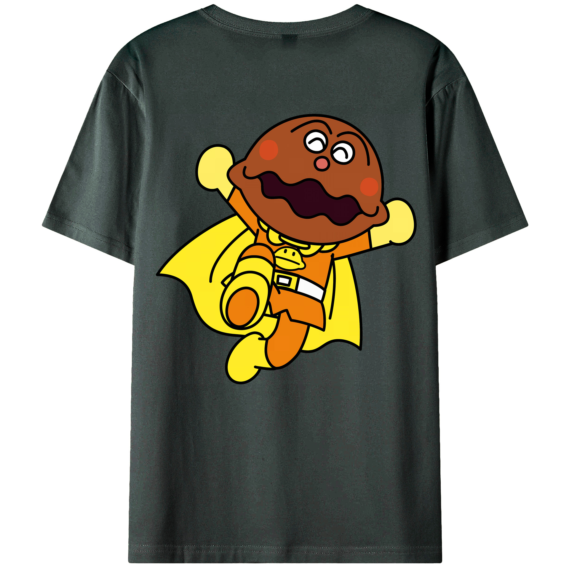 （画像用） アンパンマン Anpanman 綿100％ メンズ半袖Tシャツ（バックプリント） 通気性